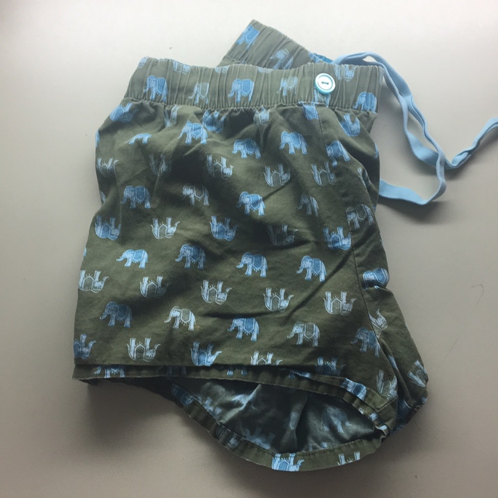Elephant Pajama Shorts